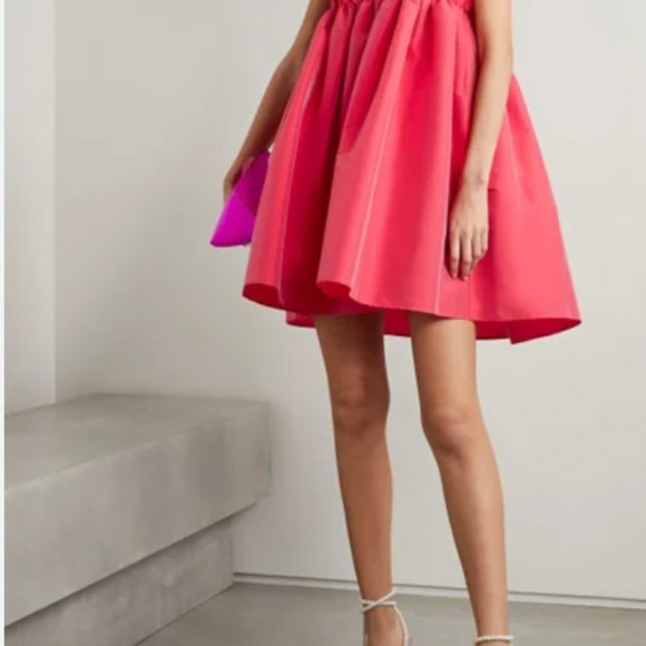 BERNADETTE Birgit Gathered Taffeta Minidress US4 - Picture 3 of 3